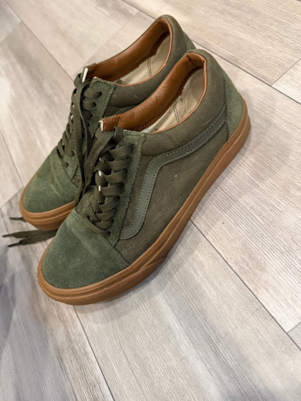 Green Suede Vans - Picture 5 of 9